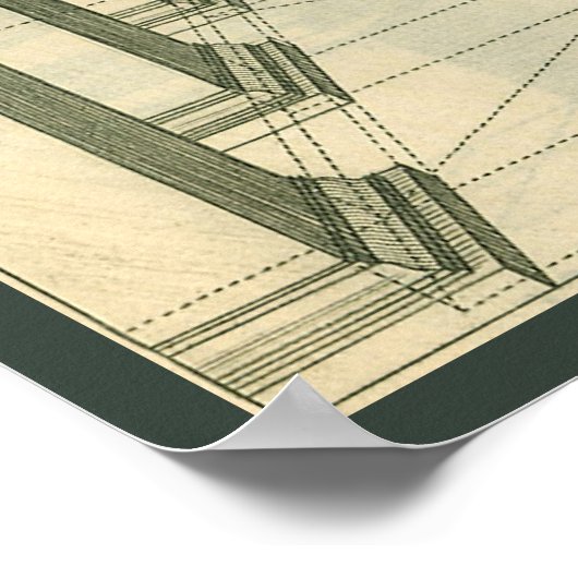  architectuur, het Perspectief van de Kolommen van Poster (Hoek)