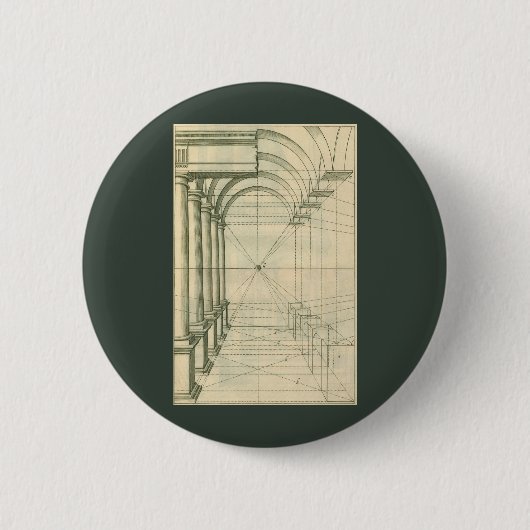 architectuur, het Perspectief van de Kolommen van Ronde Button 5,7 Cm (Voorkant)