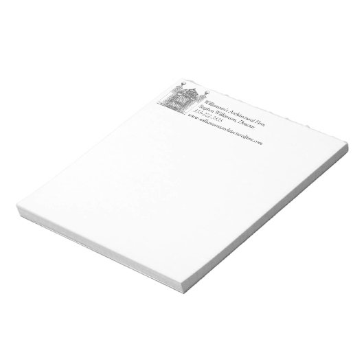 Architectuur House Brick Gates Realtor Architect Notitieblok (Linkerzijde)