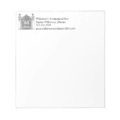 Architectuur House Brick Gates Realtor Architect Notitieblok (Voorkant)