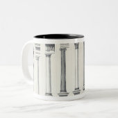 Architectuur I: Orders van architecturen Tweekleurige Koffiemok (Voorkant links)