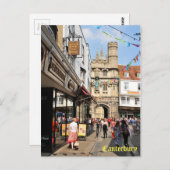 Architectuur in Canterbury, Kent, Engeland Briefkaart (Voorkant / Achterkant)