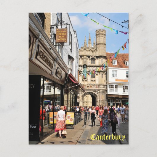 Architectuur in Canterbury, Kent, Engeland Briefkaart (Voorkant)