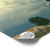 Architectuur in de wolken poster (Hoek)