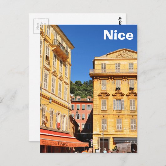 Architectuur in Nice, Frankrijk Briefkaart (Voorkant / Achterkant)