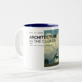 Architectuur in the Clouds mug Tweekleurige Koffiemok (Voorkant links)