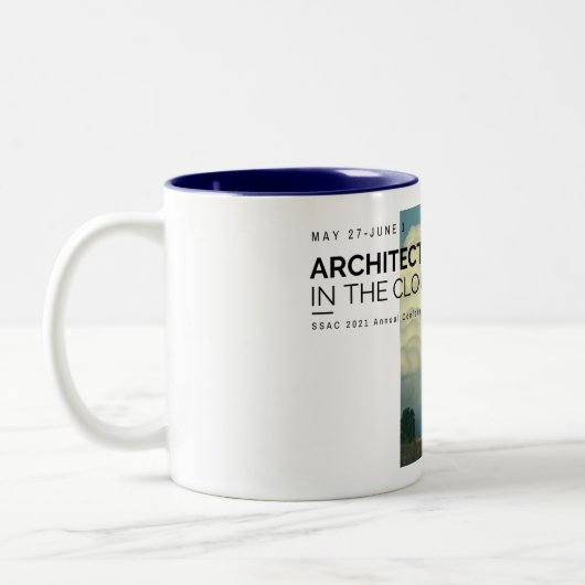 Architectuur in the Clouds mug Tweekleurige Koffiemok (Links)