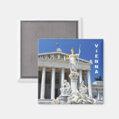 Architectuur in Wenen, Oostenrijk Magneet (Voorkant / Achterkant)