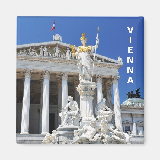 Architectuur in Wenen, Oostenrijk Magneet (Voorkant)