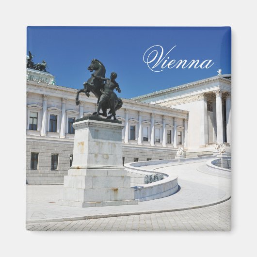 Architectuur in Wenen, Oostenrijk Magneet (Voorkant)