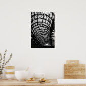 Architectuur in zwart-wit poster (Keuken)