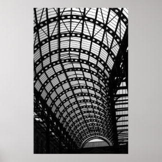 Architectuur in zwart-wit poster