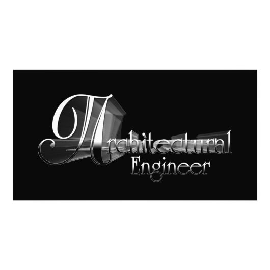 Architectuur Ingenieur Typografie Kunstwerk Foto Afdruk (Voorkant)