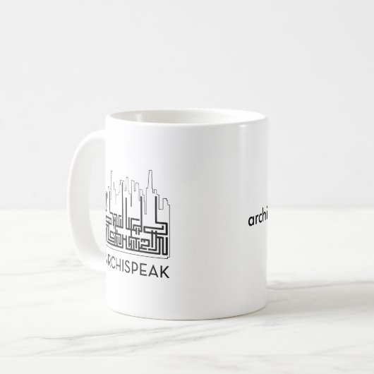 architectuur is de sh... koffiemok (Voorkant links)