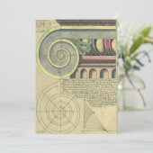  architectuur; Kapitaalvolume van Vignola (Staand voorkant)