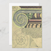  architectuur; Kapitaalvolume van Vignola (Voorkant / Achterkant)