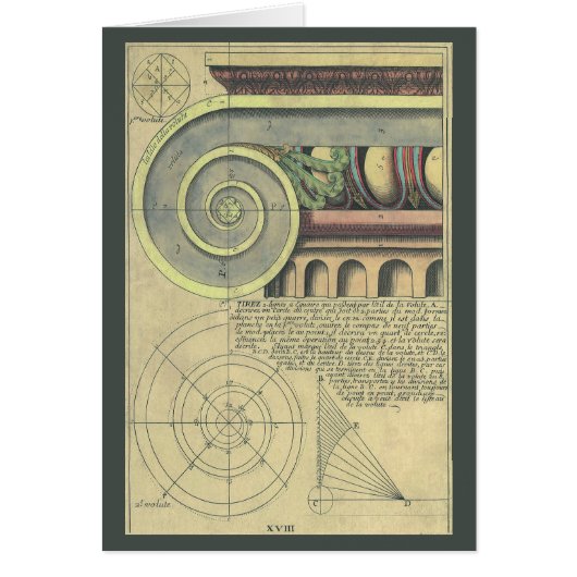  architectuur; Kapitaalvolume van Vignola (Voorkant)