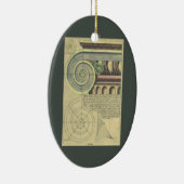  architectuur; Kapitaalvolume van Vignola Keramisch Ornament (Rechts)