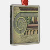  architectuur; Kapitaalvolume van Vignola Metalen Ornament (Rechts)