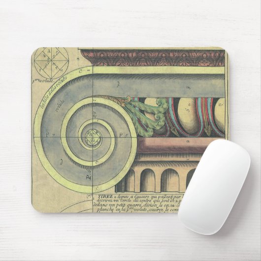  architectuur; Kapitaalvolume van Vignola Muismat (Met muis)