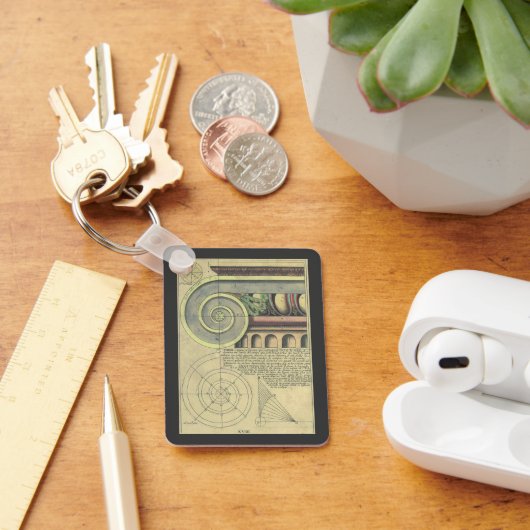 architectuur; Kapitaalvolume van Vignola Sleutelhanger (Bureau)