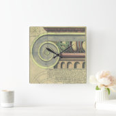 architectuur; Kapitaalvolume van Vignola Vierkante Klok (Huis)