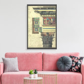  architectuur, kolom met cornice canvas afdruk (Insitu (Woonkamer))