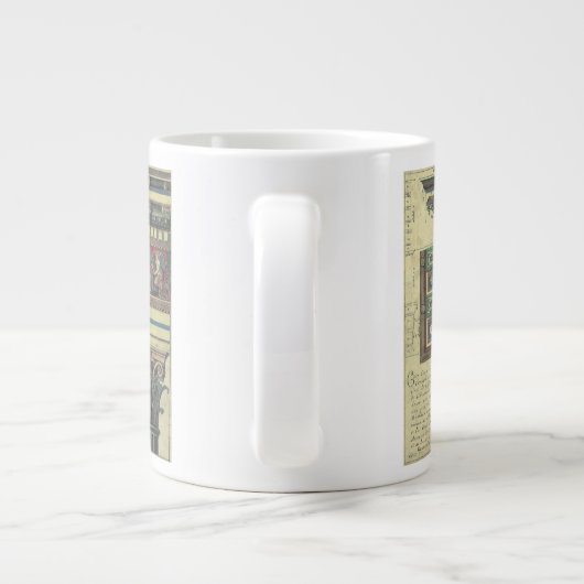  architectuur, kolom met cornice grote koffiekop (Achterkant)