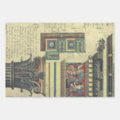 architectuur, kolom met cornice inpakpapier vel (Voorkant 3)