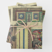 architectuur, kolom met cornice inpakpapier vel (In situ)