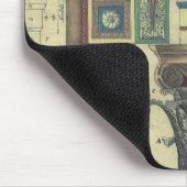 architectuur, kolom met cornice muismat (Hoek)