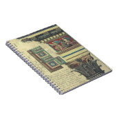 architectuur, kolom met cornice notitieboek (Rechterzijde)