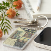 architectuur, kolom met cornice sleutelhanger (Voorkant Rechts)