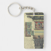 architectuur, kolom met cornice sleutelhanger (Voorkant)