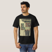 architectuur, kolom met cornice t-shirt (Voorkant volledig)