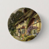  architectuur, landhuis ronde button 5,7 cm (Voorkant)