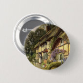  architectuur, landhuis ronde button 5,7 cm (Voorkant /achterkant)