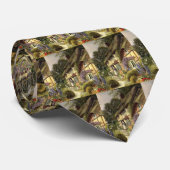 architectuur, landhuis stropdas (Opgerold)