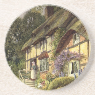  architectuur, landhuis zandsteen onderzetter