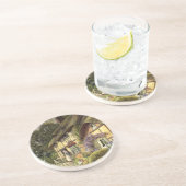  architectuur, landhuis zandsteen onderzetter (Zijkant)