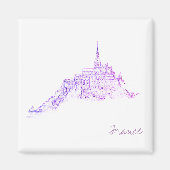 Architectuur Le Mont Saint Michel France Magneet (Voorkant)
