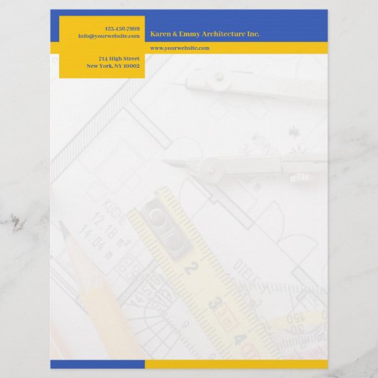 Architectuur Letterhead Persoonlijk Briefhoofd (Voorkant)