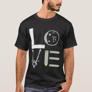 Architectuur-liefdesarchitect-bouwkundig ingenieur t-shirt
