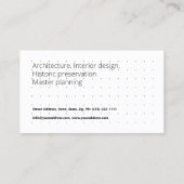 Architectuur Master Planning Interieur Design Box Visitekaartje (Achterkant)