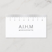 Architectuur Master Planning Interior Design Ruler Visitekaartje (Voorkant)