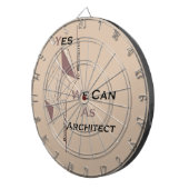 Architectuur, modern design, geometrische kunst, z dartbord (Voorkant Rechts)