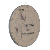 Architectuur, modern design, geometrische kunst, z dartbord (Voorkant Links)