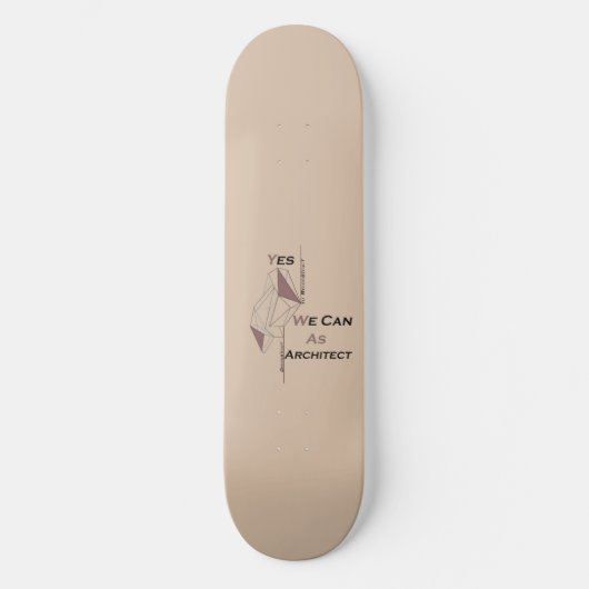 Architectuur, modern design, geometrische kunst, z persoonlijk skateboard (Voorkant)