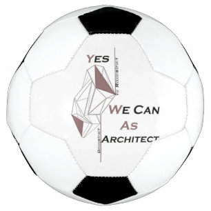 Architectuur, modern design, geometrische kunst, z voetbal