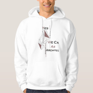 architectuur, modern ontwerp, geometrische kunst, hoodie